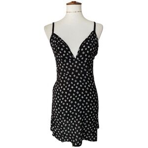 Free People Black Dazey Slip Dress